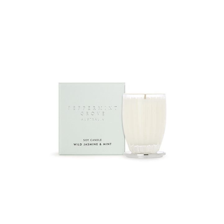 Peppermint Grove Small Soy Candle 60g Wild Jasmine And Mint | Merchants Homewares 