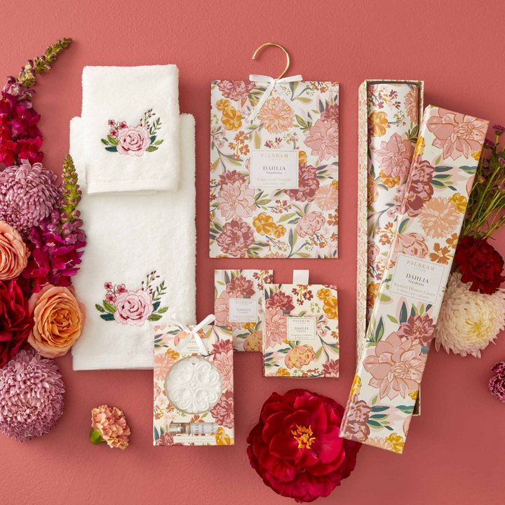 Pilbeam Dahlia Scented Drawer Liners Lifestyle | Merchants Homewares