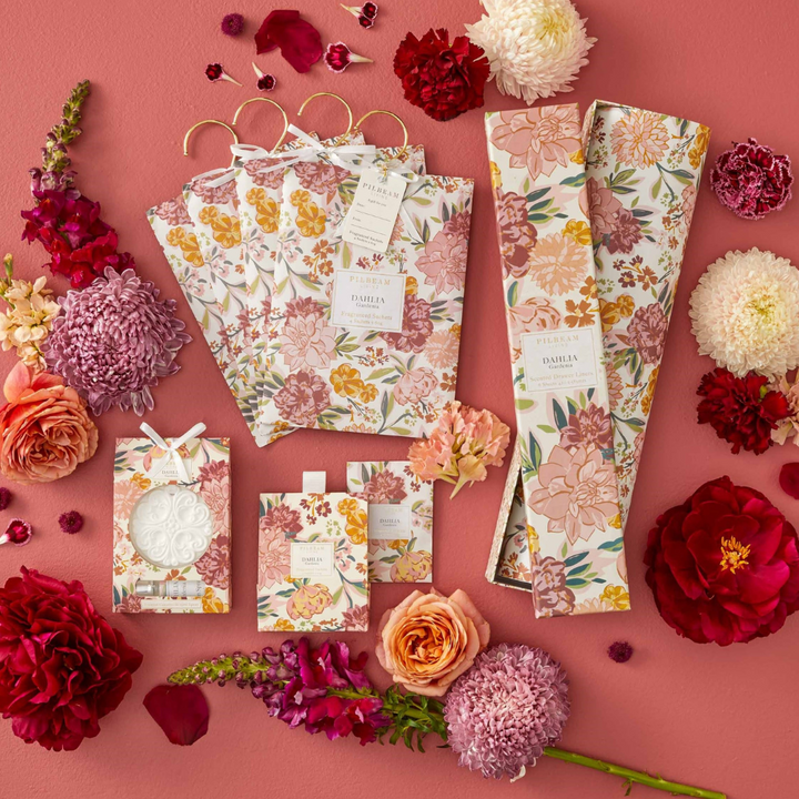 Pilbeam Dahlia Scented Drawer Liners Lifestyle | Merchants Homewares