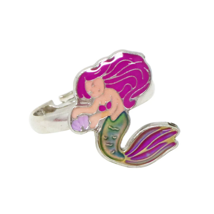 Pink Poppy Rainbow Fantasy Mood Rings Mermaid | Merchants Homewares