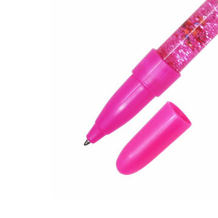 Pink Poppy Rainbow Glitter Water Pen Close Up | Merchants Homewares