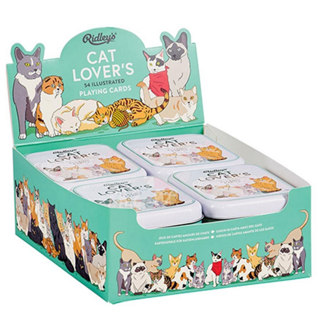 Ridley's Games Cat Lover's Playing Cards packaged | Merchants Homewares