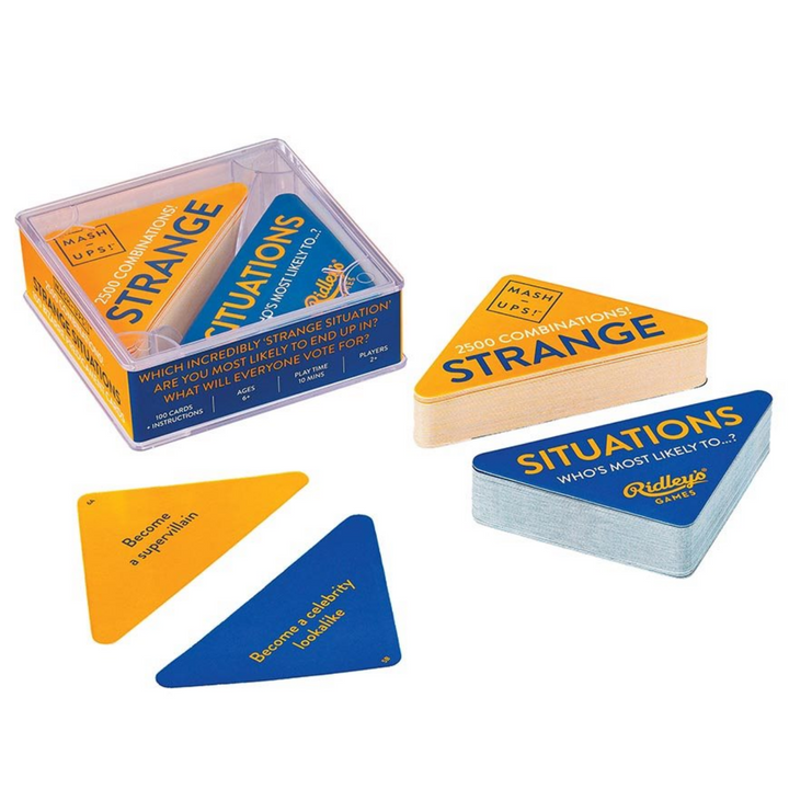 Ridley's Games Mash Ups! Strange SItuations open and packaged | Merchants Homewares 