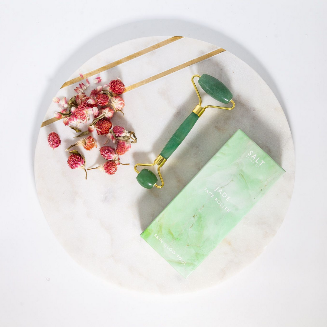 Salt By Hendrix Face Roller Rose Quartz lifestyle | Merchants Homewares