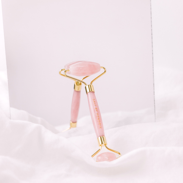 Salt By Hendrix Face Roller Rose Quartz lifestyle | Merchants Homewares