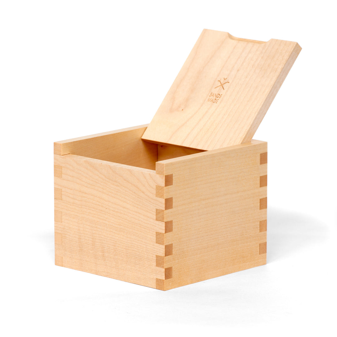 Sands Made Kitchen Box #1 Hard Maple Lid Open | Merchants Homewares