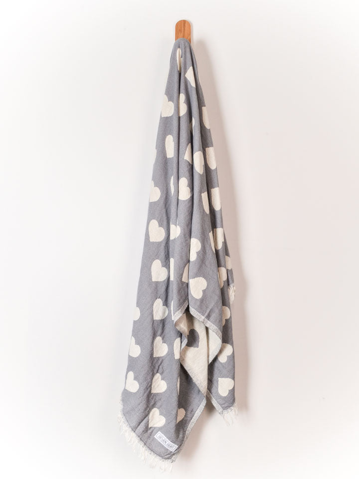 Seven Seas | Premium  Range | Hearts | Charcoal | Merchant Homewares