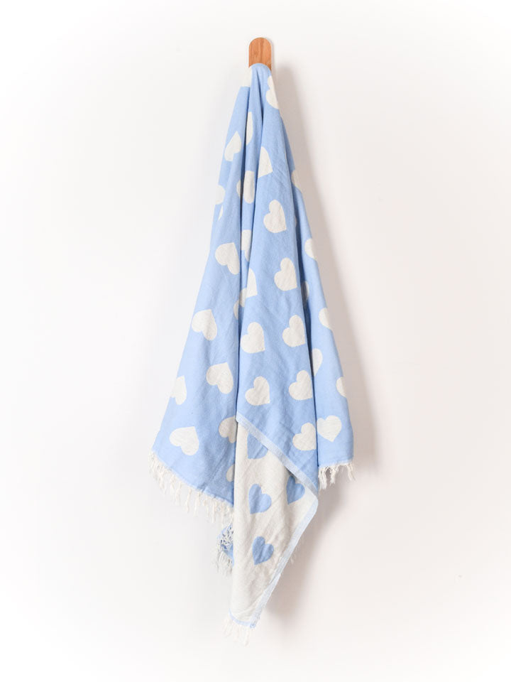 Seven Seas | Premium  Range | Hearts | Sky Blue | Merchant Homewares