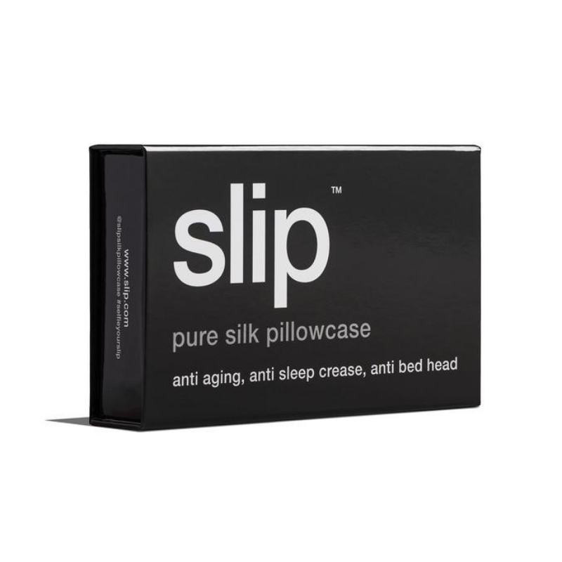 Slip Pillow Case Black Queen Packaged | Merchants Homewares