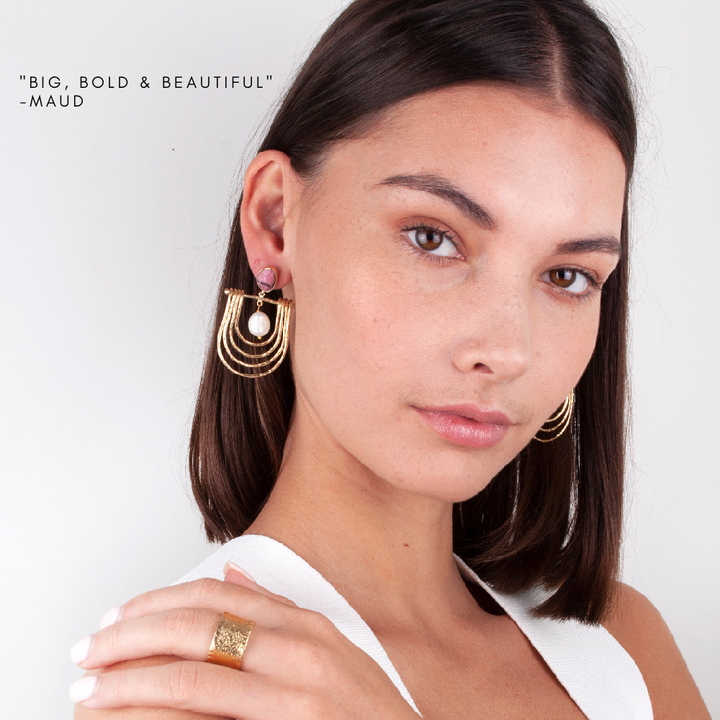 Bianc Cleopatra Earrings Staff Favourites Big Bold And Beautiful Maud Quote | Merchants Homewares