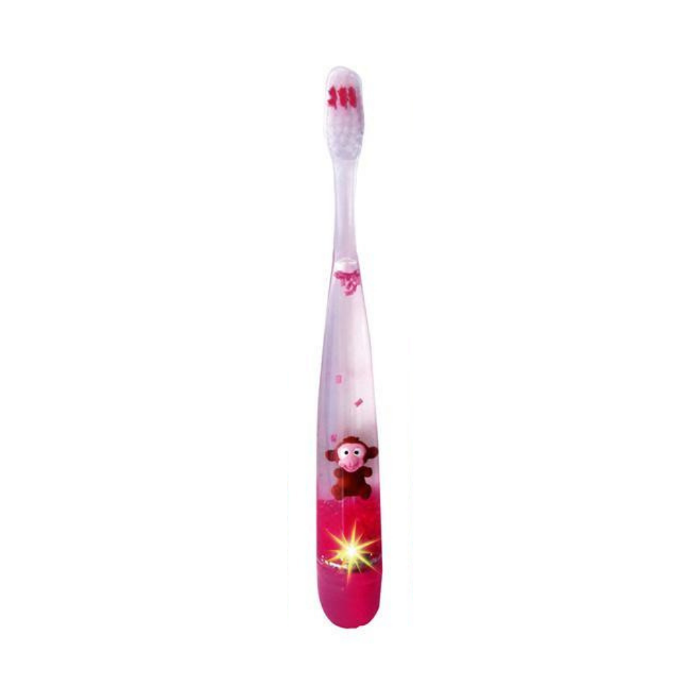Star & Rose Animal Friends Flashing Toothbrush Pink Monkey | Merchants Homewares