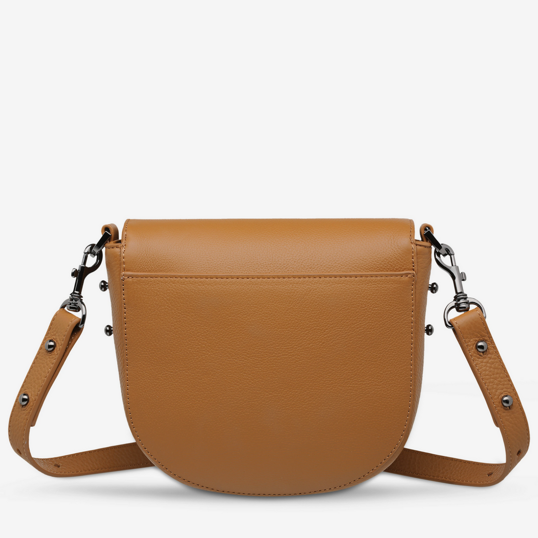 Status Anxiety Art of Pretending Bag Tan Back | Merchants Homewares