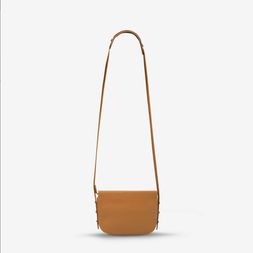 Status Anxiety In Her Command Tan Back Hung From Strap | Merchants Homewares
