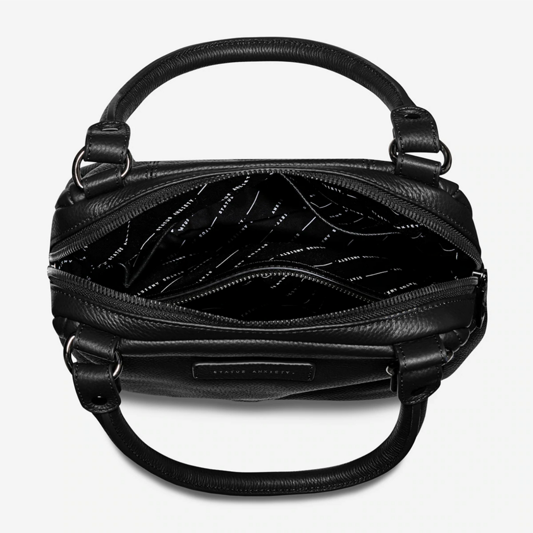 Status Anxiety Last Mountains Bag Black Open | Merchants Homewares