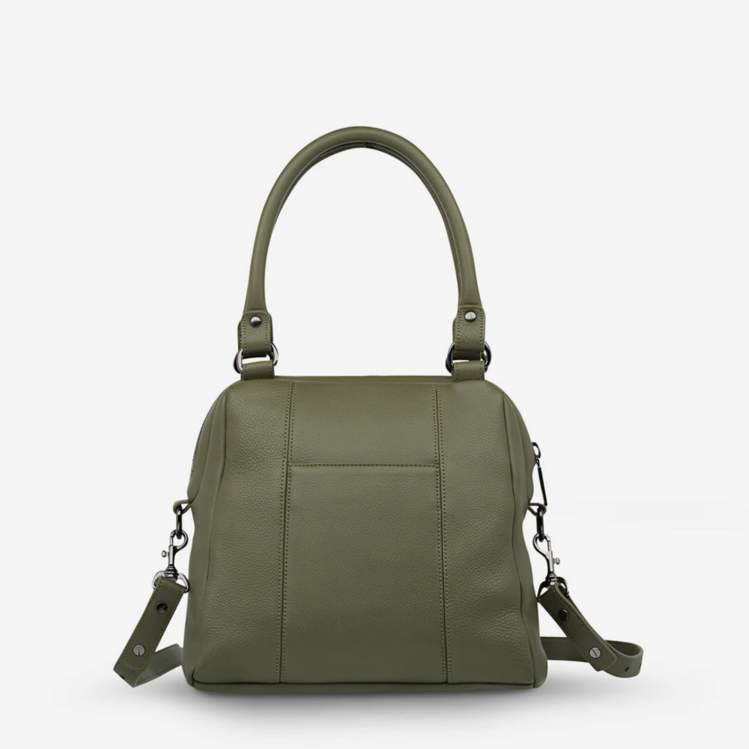 Status Anxiety Last Mountains Bag Khaki Back | Merchants Homewares
