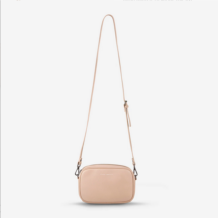 Status Anxiety Plunder Bag Dusty Pink Front With Strap | Merchants Homewares 