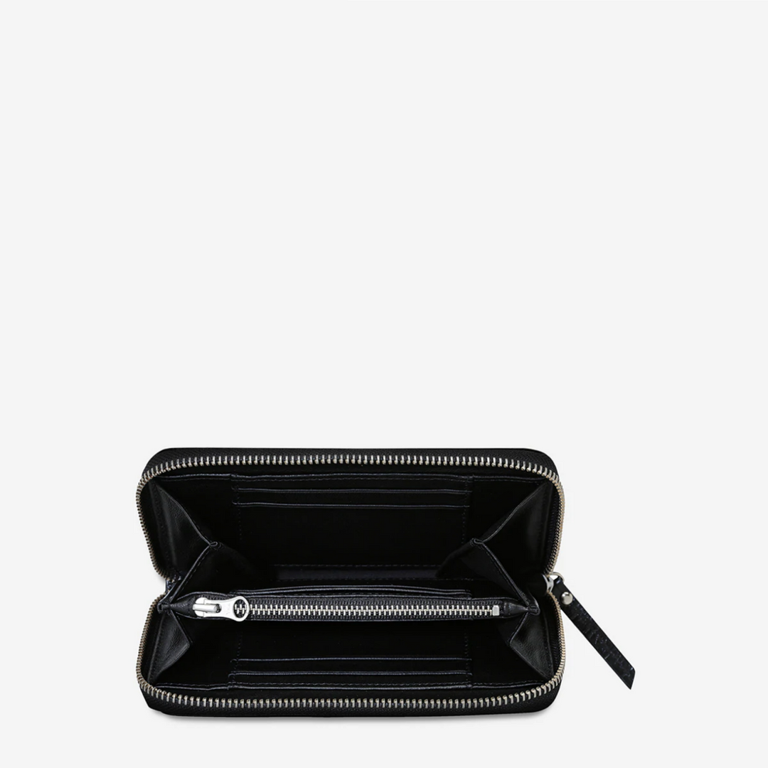 Status Anxiety Yet To Come Wallet Black Open | Merchants Homewares