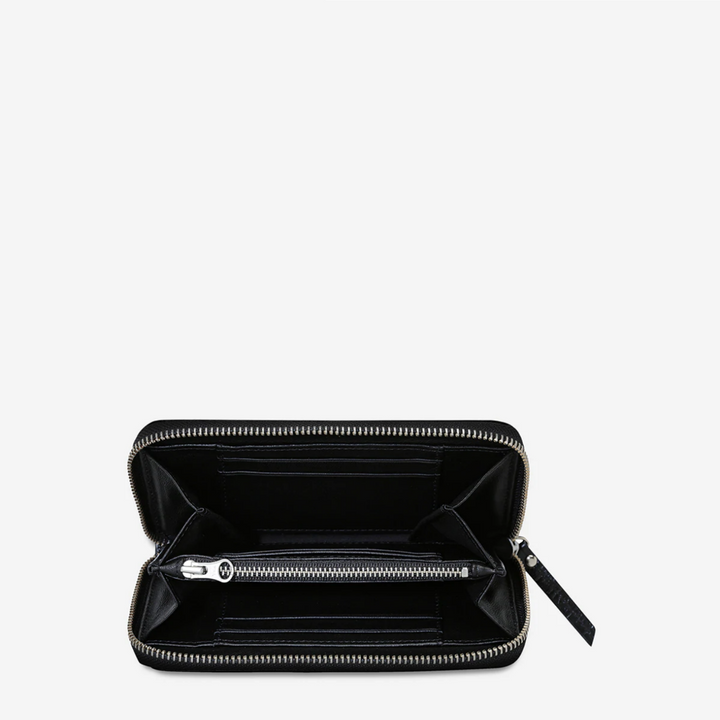 Status Anxiety Yet To Come Wallet Black Open | Merchants Homewares