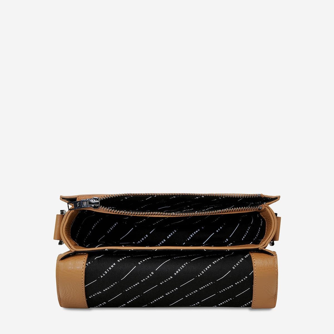 Status Anxiety | All Nighter Collab Bag | Tan | open |merchant homewares