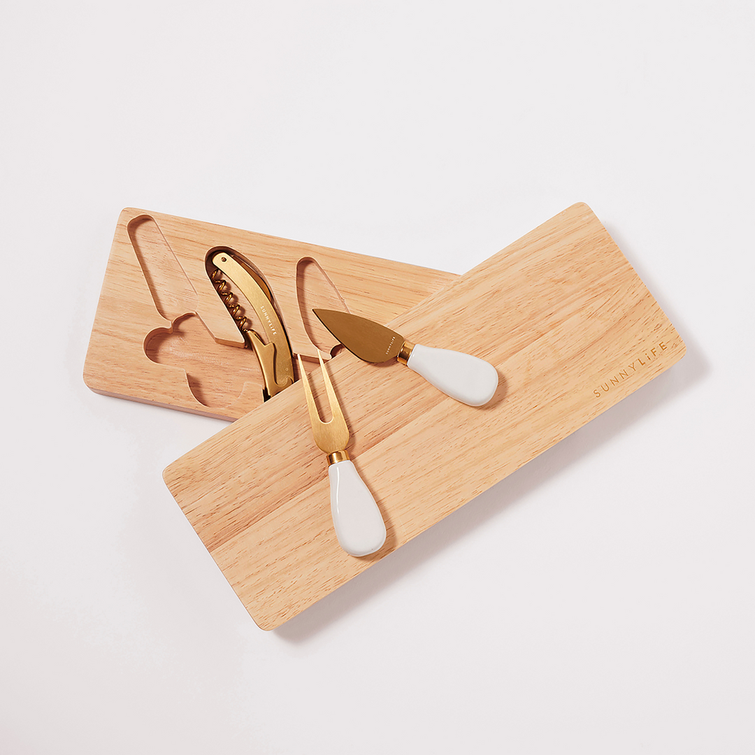 Sunnylife Travel Cheese Set Natural | Merchants Homewares