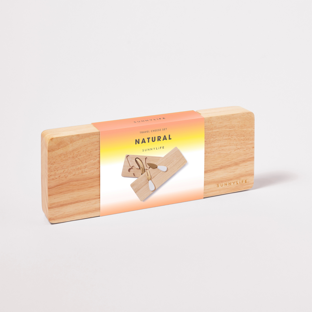 Sunnylife Travel Cheese Set Natural Packaged | Merchants Homewares