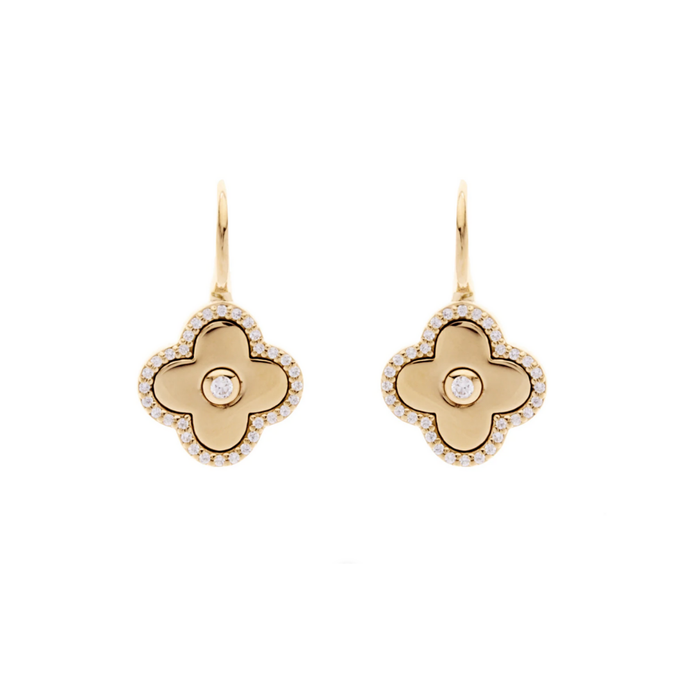 Sybella Flower Earrings Gold | Merchants Homewares