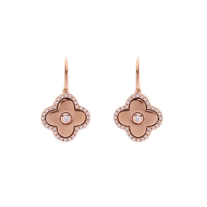 Sybella Flower Earrings Rose Gold | Merchants Homewares