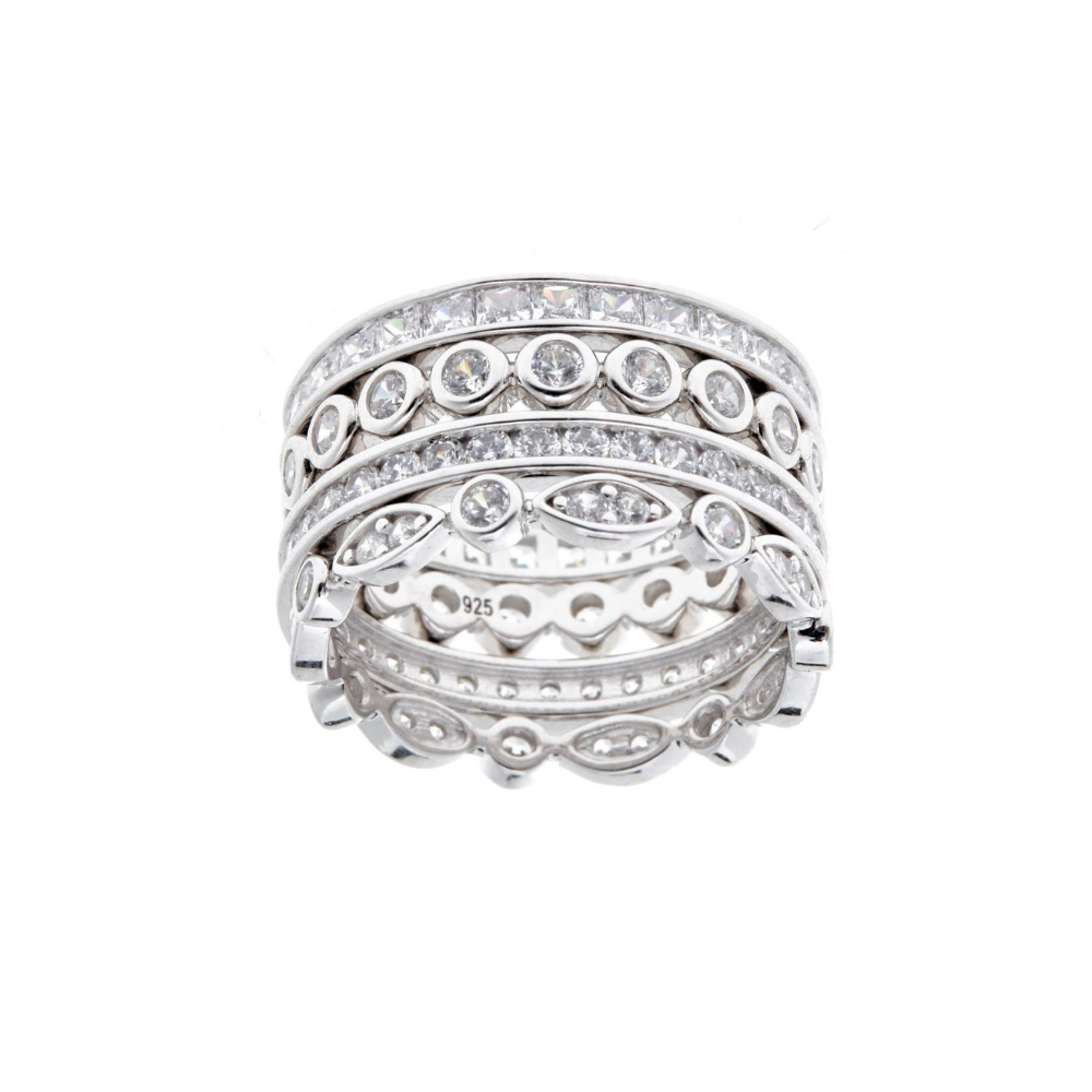 Sybella Jewellery Maddona 4 Stack Silver Ring | Merchants Homewares