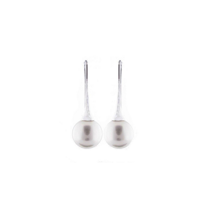 Sybella Jewellery Bella Pearl Drop Rhodium Earrings | Merchants Homewares