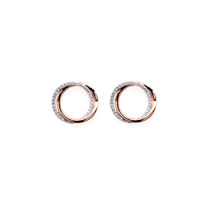 Sybella Jewellery Thea Two Tone Rose Gold Earrings | Merchants Homewares