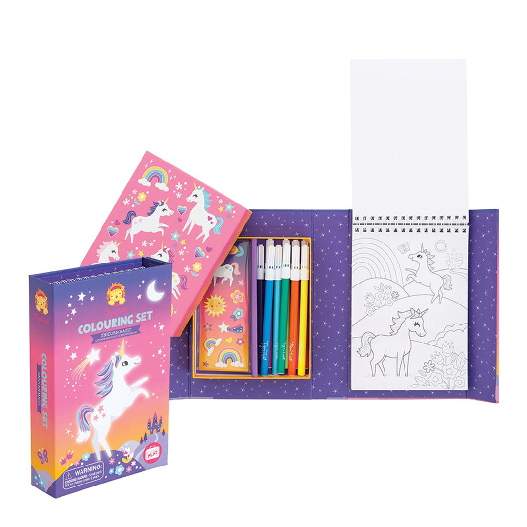 Tiger Tribe | Unicorn Magic | Colouring Set | Content | merchant Homewares