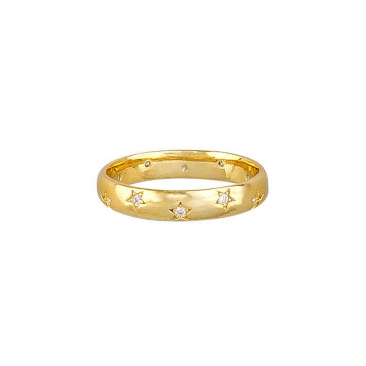 Tiger Tree Star Bright Ring Crystal Gold | Merchant Homewares