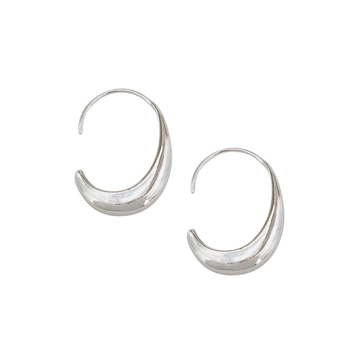 Tiger Tree Silver Luna Hoops | Merchants Homewares 