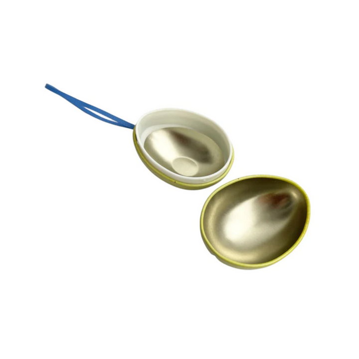 Tinco Madame Treacle Small Hanging Egg Tin Yellow Open | Merchants Homewares