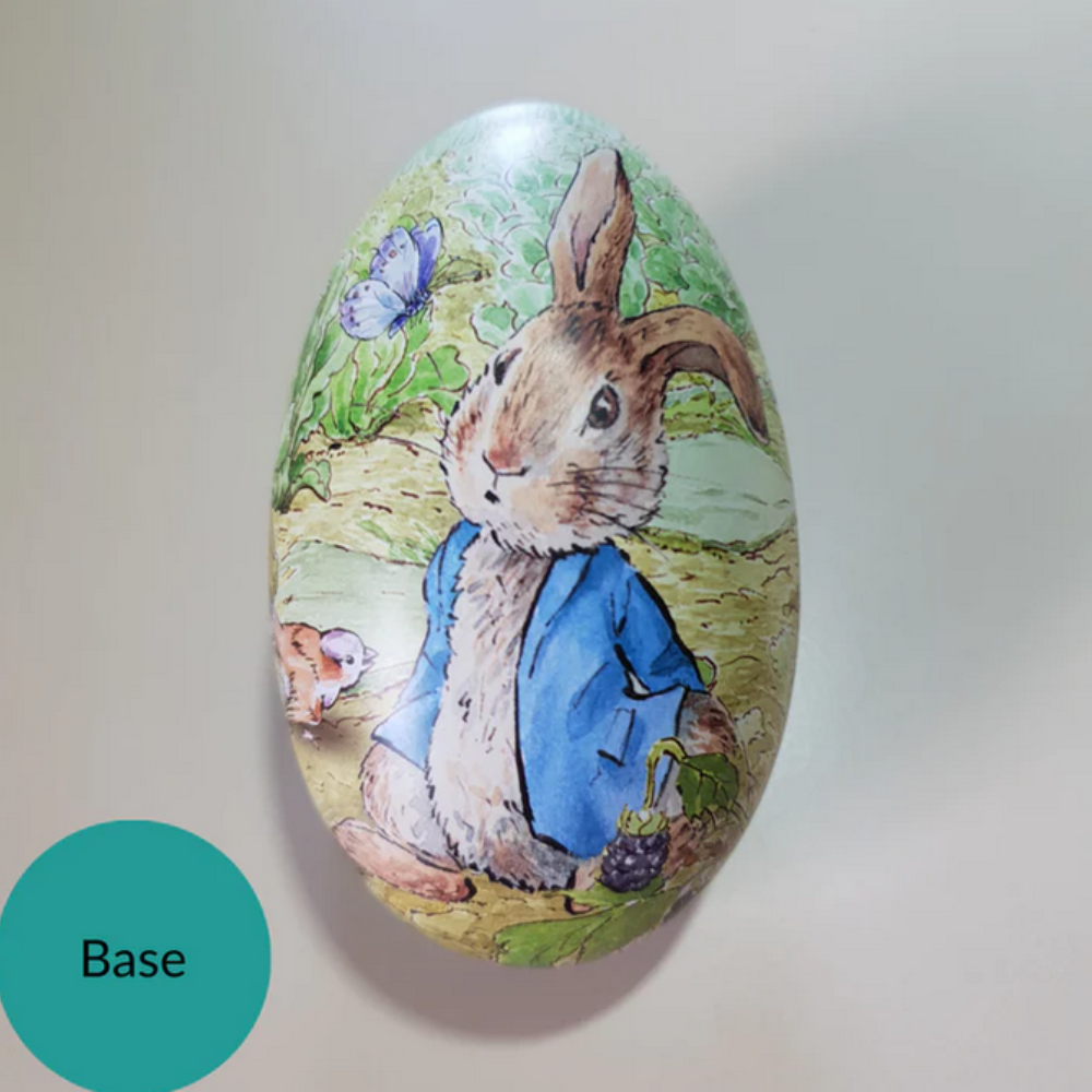 Tinco Peter Rabbit Egg Shape Tin Green | Merchants Homewares