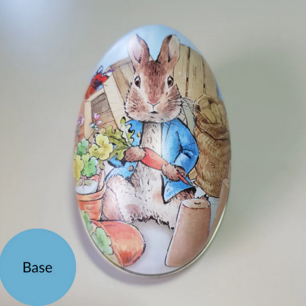 Tinco Peter Rabbit Egg Shape Tin Blue | Merchants Homewares