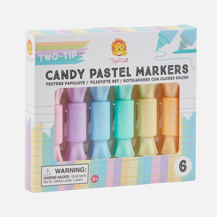 Tiger Tribe Two-Tip Candy Pastel Markers Merchants Homewares