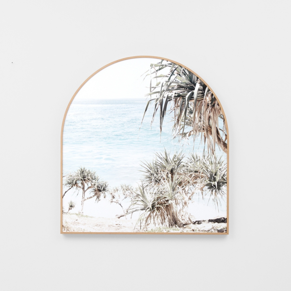 Warranbrooke Coastal Palms Framed Canvas Arch | Merchants Homewares