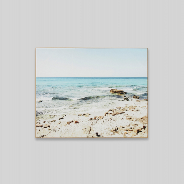 Warranbrooke Coastal Rockpools Framed Canvas | Merchants Homewares