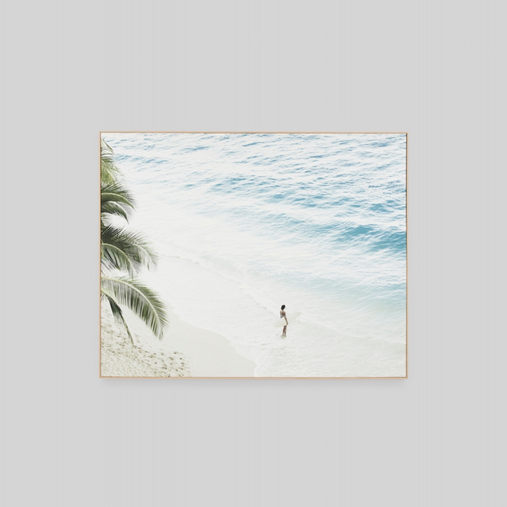 Warranbrooke Island Surfer Framed Canvas | Merchants Homewares