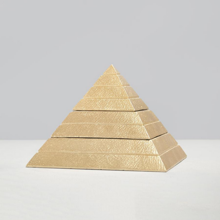 White Moose Pyramid Storage Box Gold | Merchants Homewares