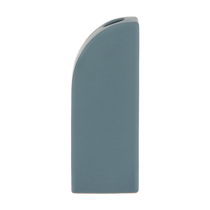 Smooth Groove Vase | Blue | Merchant Homewares