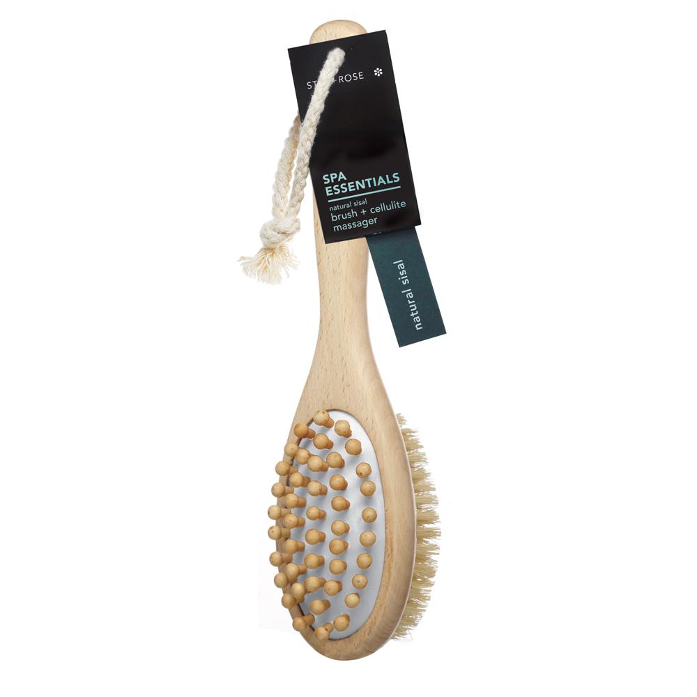 Star And Rose Sisal Brush And Cellulite Massager | Merchants Homewares